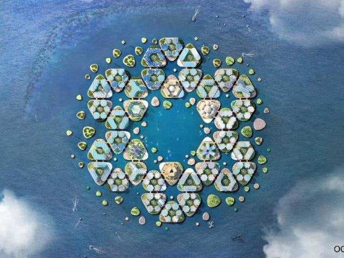 The UN just unveiled a design for a new floating city that can withstand Category 5 hurricanes