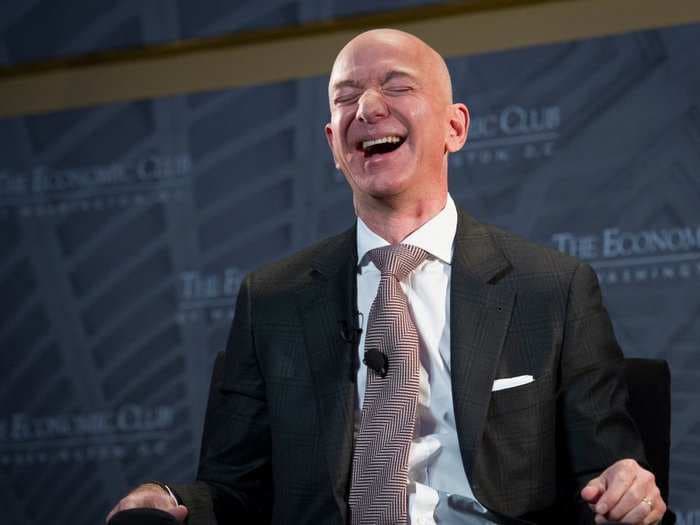 Jeff Bezos says Amazon 'remains a small player' in retail after the company posted revenues of $233 billion last year