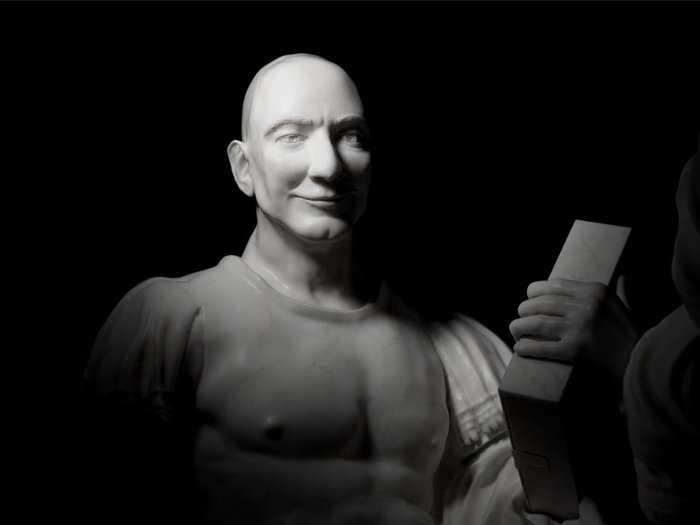  This doomsaying art exhibition recasts Bezos, Musk, and Zuckerberg as mythological figures heralding the end of civilization 