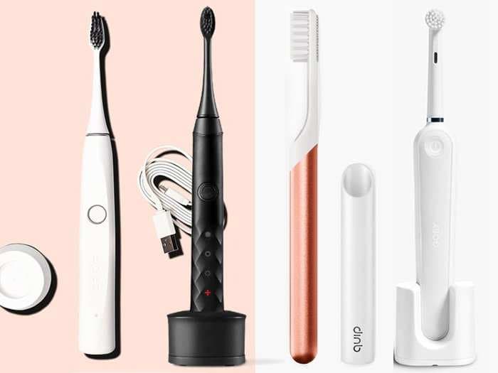 A visual comparison of how the 4 biggest toothbrush subscriptions stack up - Quip, Goby, Burst, and Boka