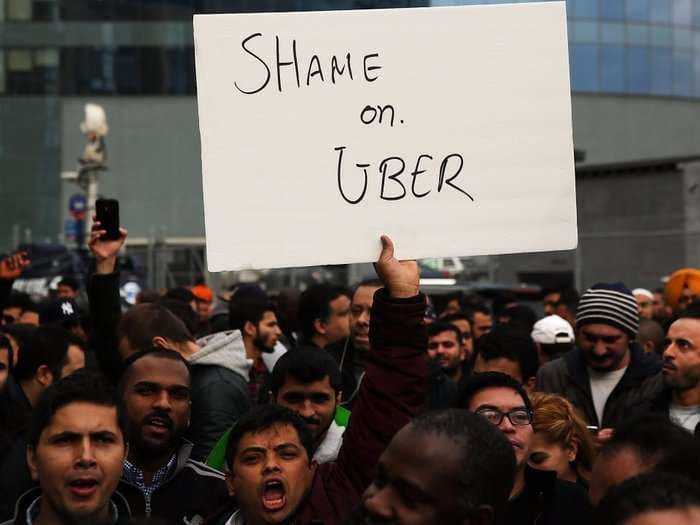 Uber drivers are sleeping in their cars to make enough money. Now, they're going on strike.