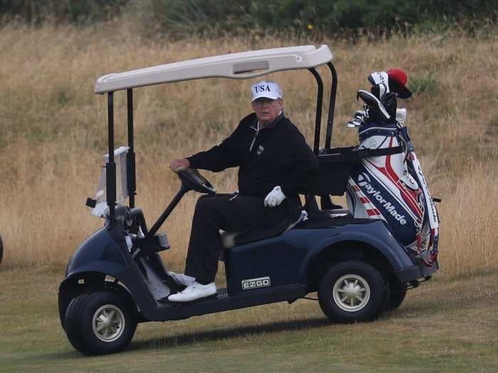 Trump posted a golf score that even some of the best players in the world would envy and people weren't buying it