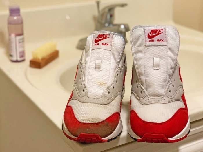 I nearly ruined my favorite sneakers with mud, but this $16 shoe cleaner brought them back to life - here's how it works