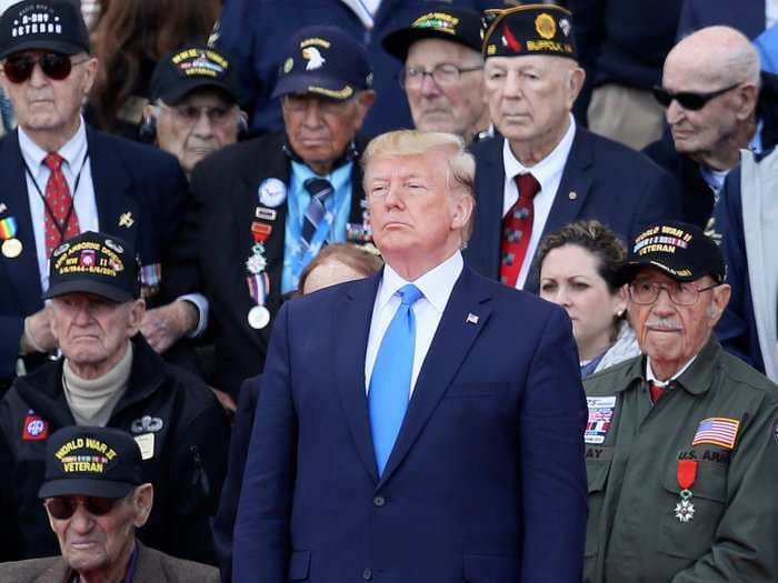 Trump calls Pelosi 'Nervous Nancy' before a somber D-Day commemoration in Normandy where 20,000 troops died 75 years ago