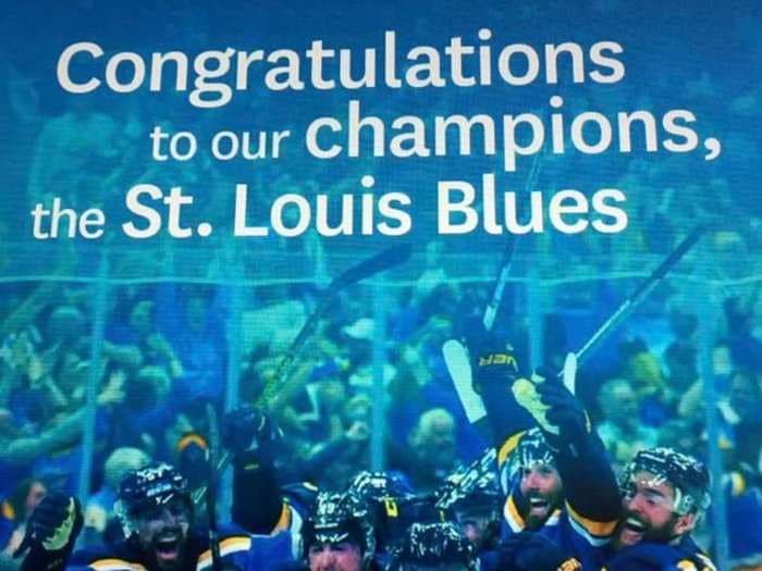 A St. Louis newspaper accidentally ran ads celebrating a Blues' Stanley Cup championship before the series was over - and now there's a concern they have jinxed the team