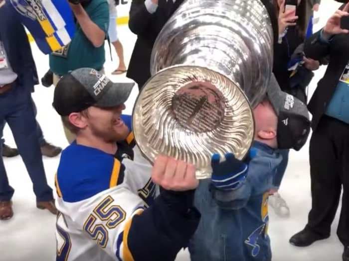 11-year-old St. Louis Blues superfan Laila Anderson has emotional reunion on ice with Colton Parayko after Stanley Cup victory
