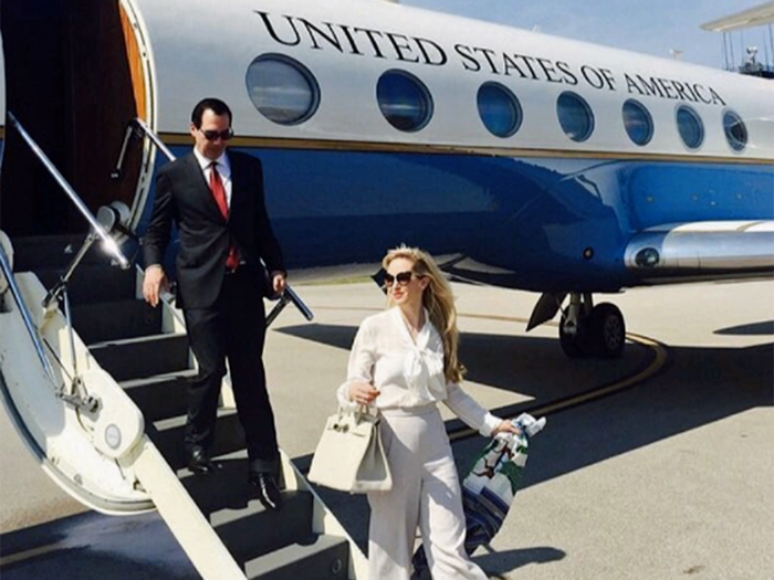 The treasury secretary's wife finally explained what was going on in this bizarre Instagram photo