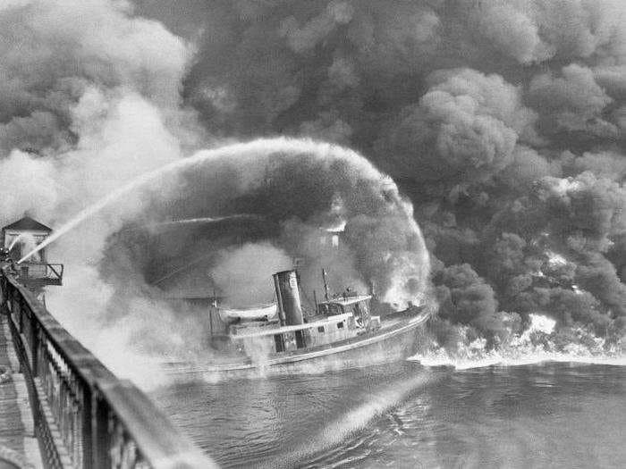 The Cuyahoga River caught fire 50 years ago today. These stomach-churning photos highlight why the EPA exists.
