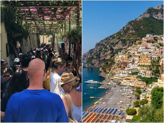 Positano - the colorful, Instagram-famous town on Italy's Amalfi Coast - is almost comically beautiful, but be prepared to deal with hordes of tourists and sky-high prices