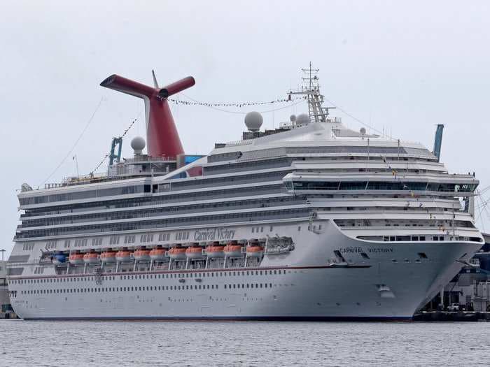 The US Coast Guard is searching for a Carnival cruise worker who fell overboard