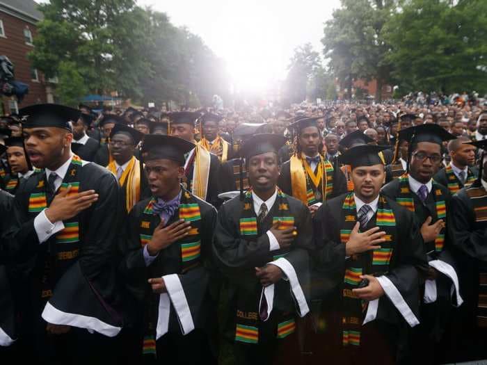 Warren and Sanders say canceling student debt could help close the racial wealth gap for families. This startling graph shows they might be right.