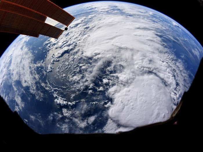 An astronaut captured an image of Tropical Storm Barry from space as it bears down on Louisiana