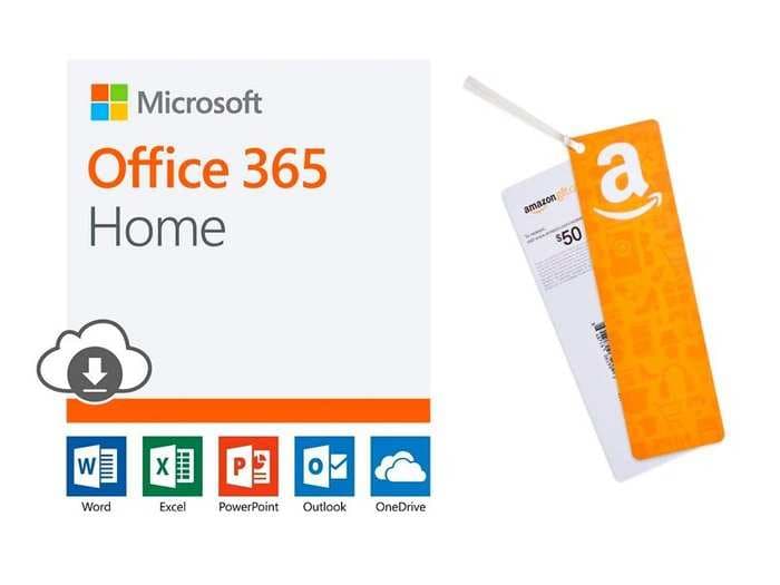 Get a $50 Amazon gift card when you buy one year of Microsoft Office 365 Home as a Prime Day deal