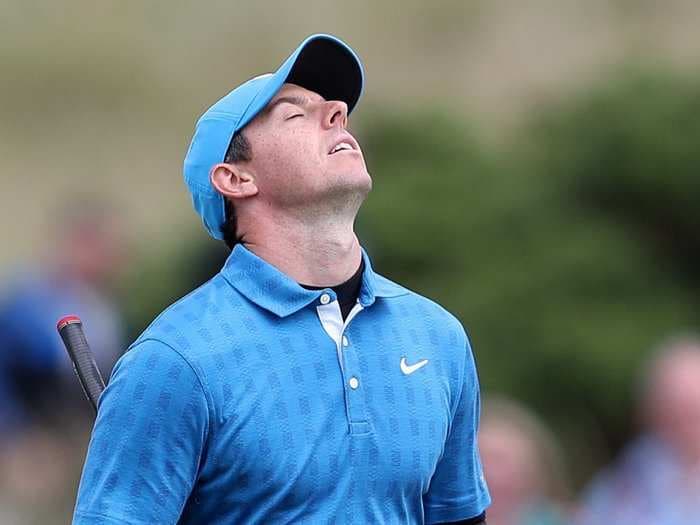 Rory McIlroy had 2 disastrous holes through his nightmarish first round at the Open Championship that took him from tournament favorite to struggling to make the cut