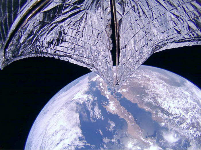 For the first time in history, a spacecraft is being powered purely by sunlight