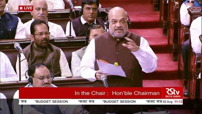 Article 370 and Article 35A which give Kashmir a special status will be annulled, Amit Shah tells Indian Parliament