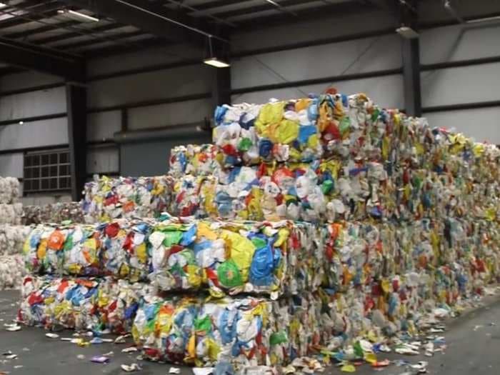 This company turns shredded plastic and clothing into new bottles for Pepsi, Evian, and Coca-Cola