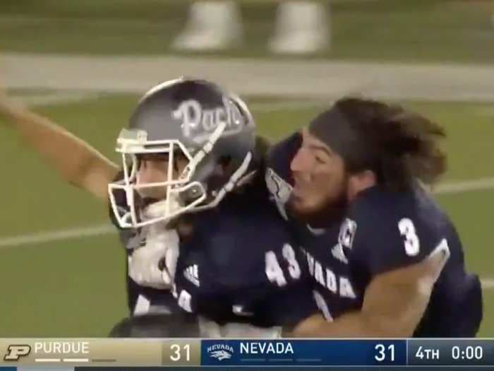 Nevada awards scholarship to freshman kicker Brandon Talton after hitting game-winning 56-yard field goal in upset over Purdue