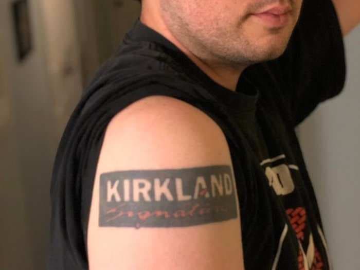 A 27-year-old Costco fanatic loves the store so much he got a Kirkland Signature tattoo and had a birthday party in the food court