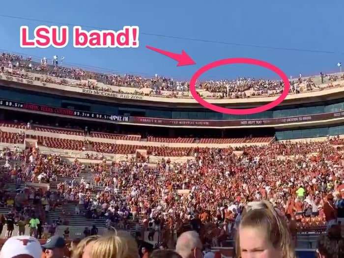 Texas forced the LSU band to sit in the nosebleed seats in the pettiest move of the college football weekend