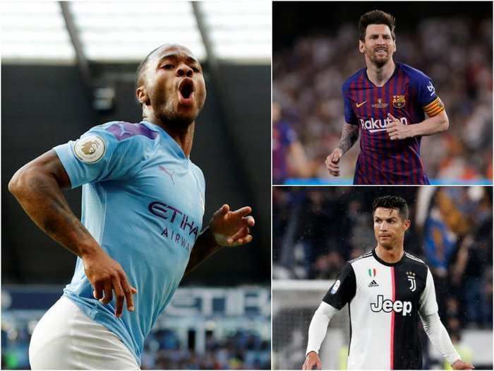 A former Manchester City and England star says Raheem Sterling is just as good as Messi and Ronaldo