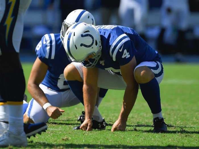 46-year-old kicker Adam Vinatieri appears to tease an imminent retirement after missing 2 extra points on Sunday