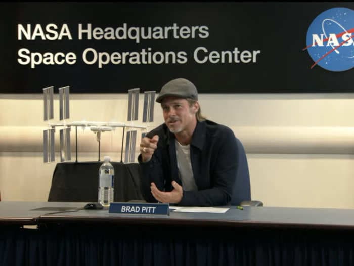 Watch Brad Pitt ask ISS astronaut about India’s mission to the Moon