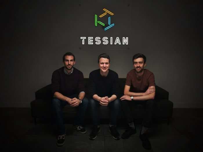London startup Tessian raised $42 million from Sequoia using this 1 pitch deck slide - and it's just a photo of the founders in their London flat