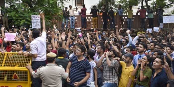 Hundreds of India's aspiring chartered accountants are furious and protesting on the streets