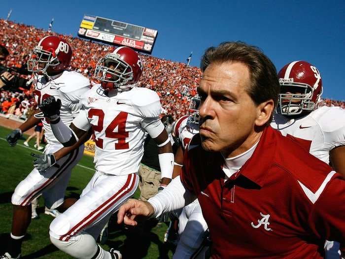 Alabama and Clemson top the list of 25 most dominant college football programs