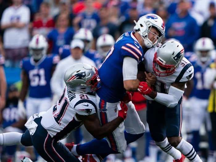 Bills defender accuses NFL of double-standard over Tom Brady after vicious hit on Josh Allen