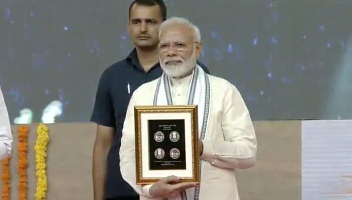 Know everything about Commemorative Coin that PM Modi released on Mahatama Gandhi's 150 birth anniversary