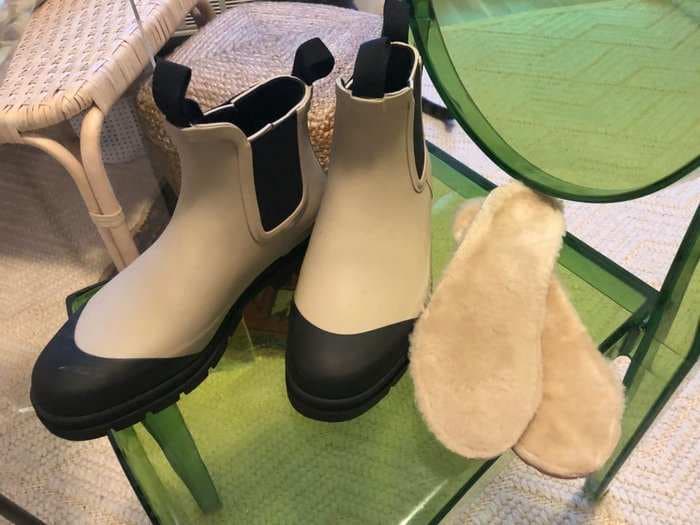 I use shearling insoles to transform my rain boots into winter boots - here's why it's such a great hack