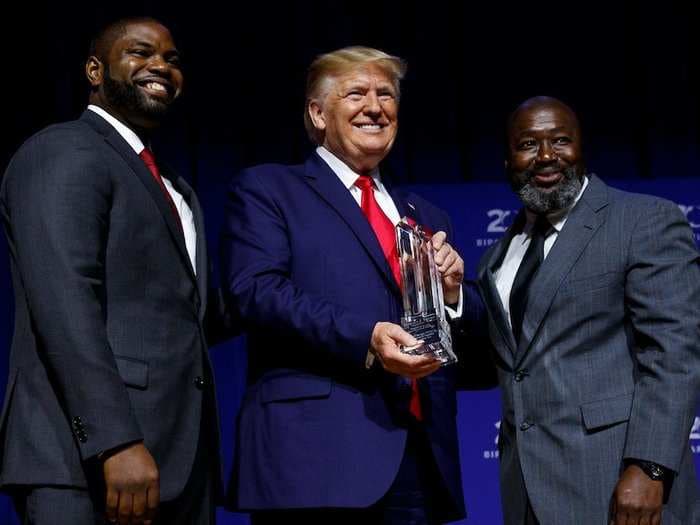 Trump spoke at a historically black college and students were asked to stay in their dorms