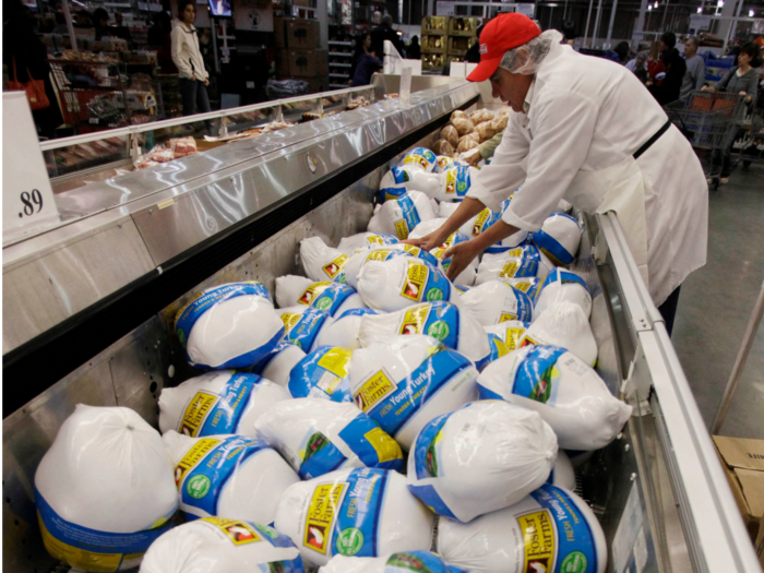 Costco workers get a free turkey for the holidays