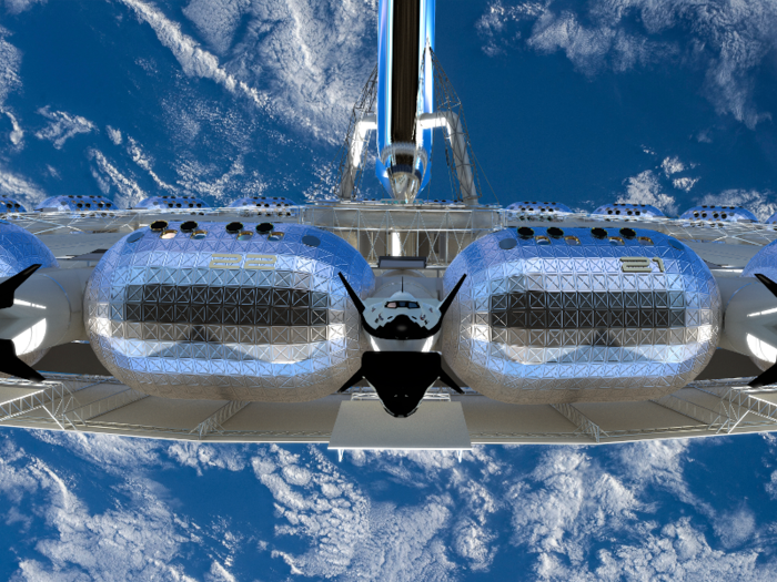 Luxury hotels could be launched into Earth's orbit as early as 2021. This is what future space lodging might look like.