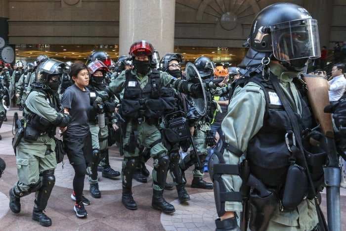 Hong Kong protests: flash-mob ‘shopping tours’, trashed train stations and shops, tear gas and water cannons as city enters sixth month of anti-government unrest