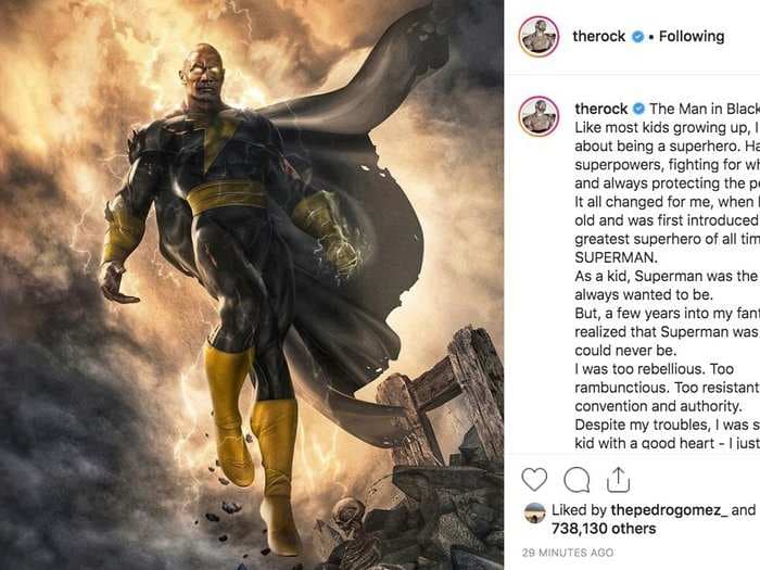 The Rock's first superhero movie, DC's 'Black Adam,' now has a release date. But he's been teasing the project for years.