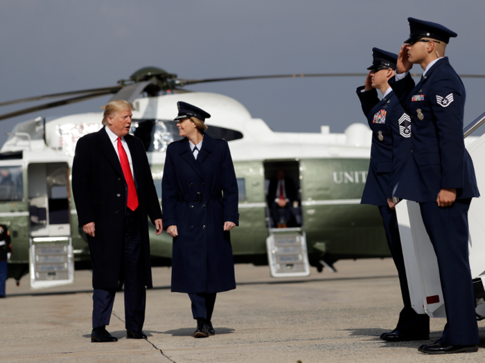 17 photos from inside Trump's tour of an Apple factory with Tim Cook