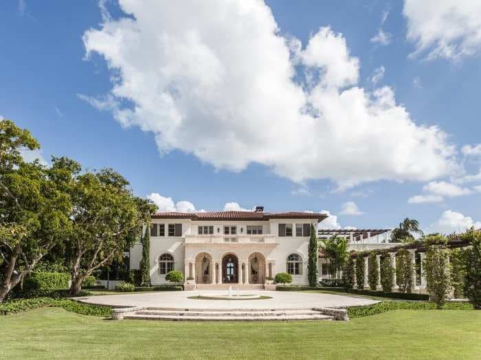 An estate in one of Florida's ritziest neighborhoods is on the market for $48 million - and it could become the most expensive home ever sold in the ultra-wealthy community. Here's a look inside the sprawling mansion.