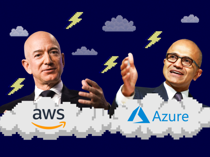 Microsoft's cloud crew is ready to rumble but Amazon is squaring off with Trump