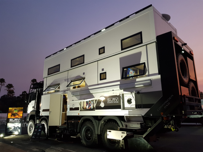 A family of 8 is traveling through Australia's most remote regions in a fully customized double-decker camper van. Here's a look inside.