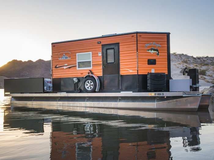 Take a look inside this tiny home on a boat named 'Heidi-Ho'