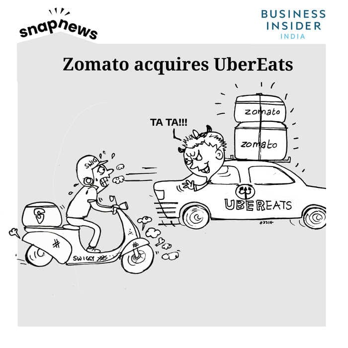 Uber couldn’t do what Ola did – instead joins hands with Zomato to leave behind Swiggy