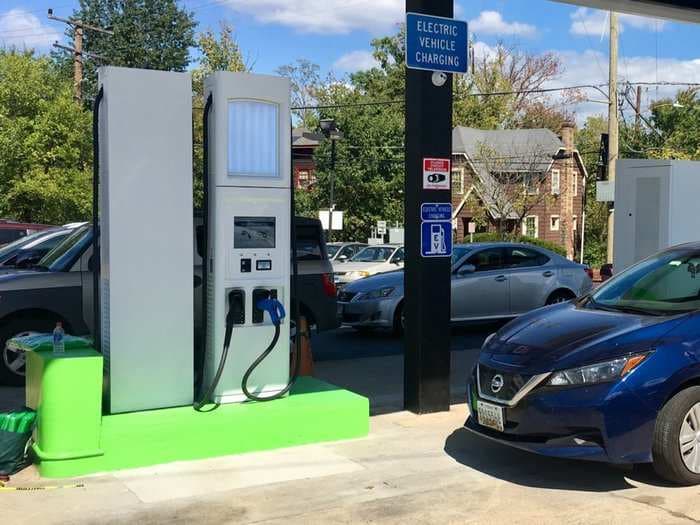 A Maryland gas station became the first EV charging station in the US that converted from selling oil - here's how it's doing