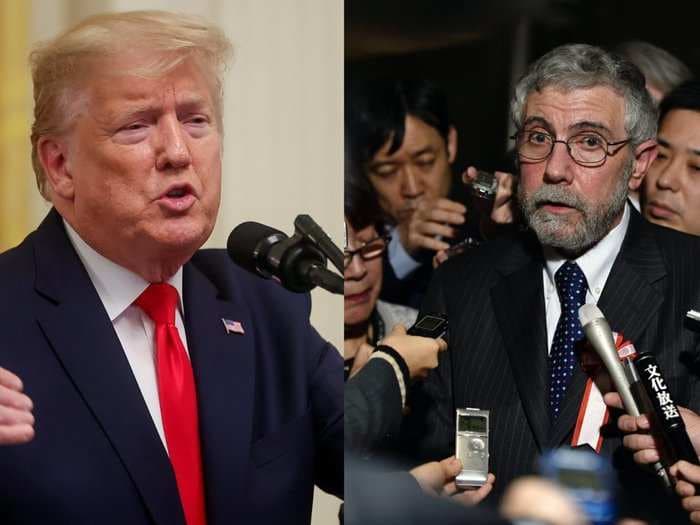 Donald Trump calls for The New York Times to fire economist Paul Krugman in the latest escalation of their longtime feud