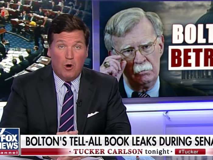 Fox hosts are lashing out at their former colleague, John Bolton, who has become Trump's worst nightmare in the impeachment trial