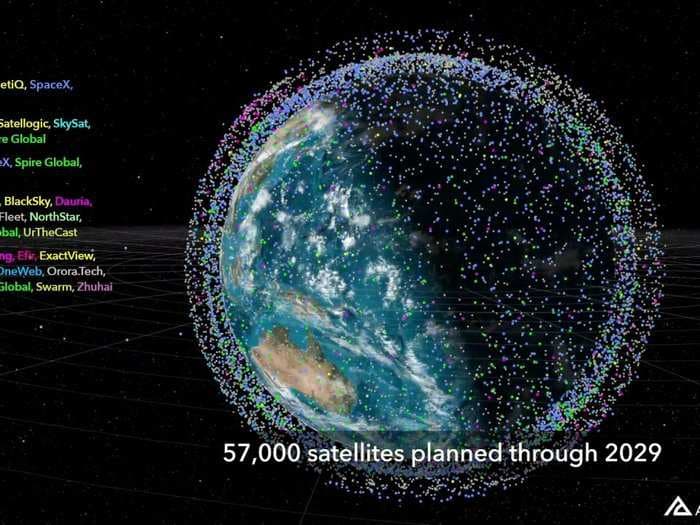 Watch 57,000 planned satellites swarm Earth within 9 years in a stunning new animation