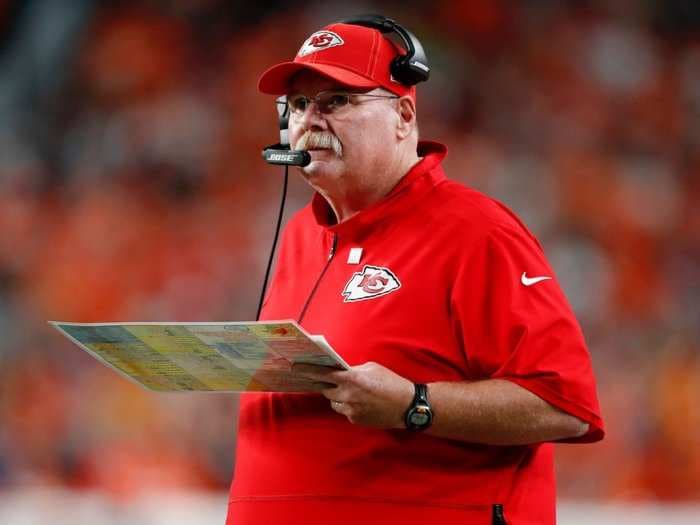 Andy Reid celebrated his first Super Bowl victory with 'the biggest cheeseburger you've ever seen' and night with his 'trophy wife'
