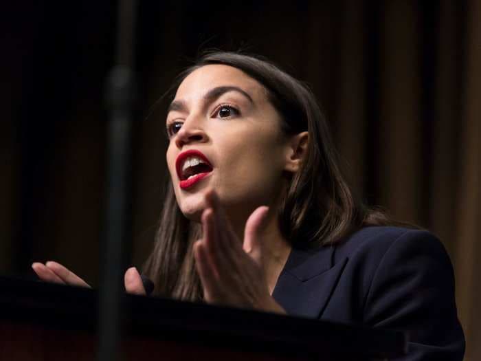 'It's a physical impossibility to lift yourself up by a bootstrap': Alexandria Ocasio-Cortez argues everyone needs help to succeed